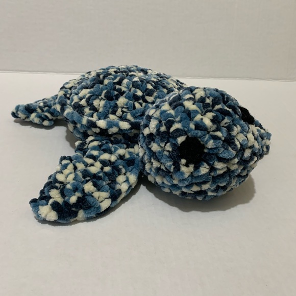 Sea Turtle Handmade Crocheted Soft Plush Stuffed Turtle - Picture 11 of 15